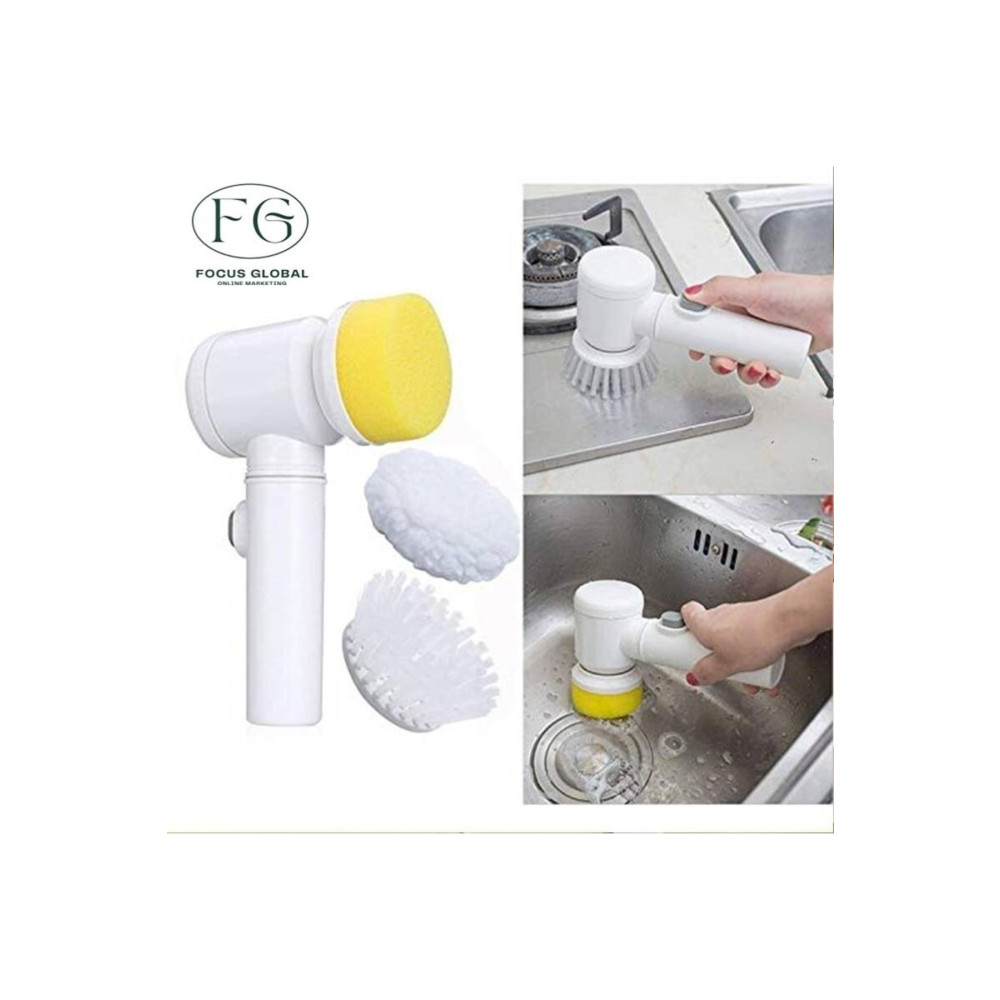 BAYSA Şarjlı 3 Başlıklı Otomatik Temizleme Fırçası Oto Tuvalet Lavabo Küvet Temizlik Fırçası Magic Brush Deterjan ve Temizlik Ürünleri Fiyatı