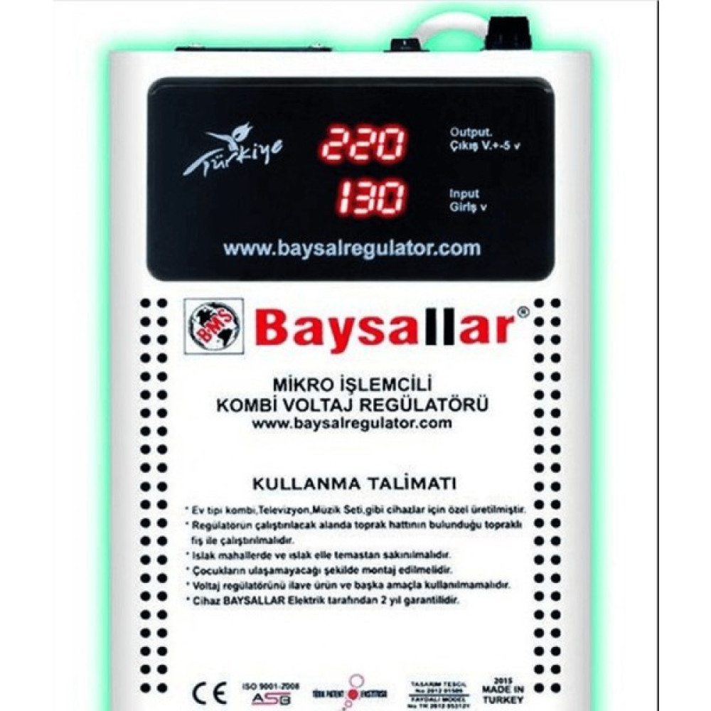 Baysallar Kombi Regülatörü Dijital 1000VA Baysallar Bahçe Makinesi Aksesuar & Yedek Parça Fiyatı