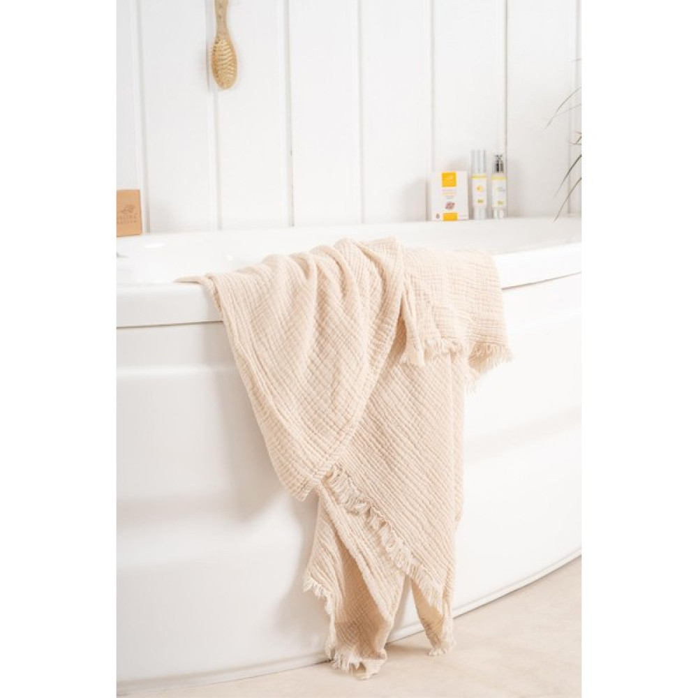 Baysan Club Palmyra Müslin Banyo Havlusu Bej - 50 x 90 cm El / Yüz Havlusu Fiyatı