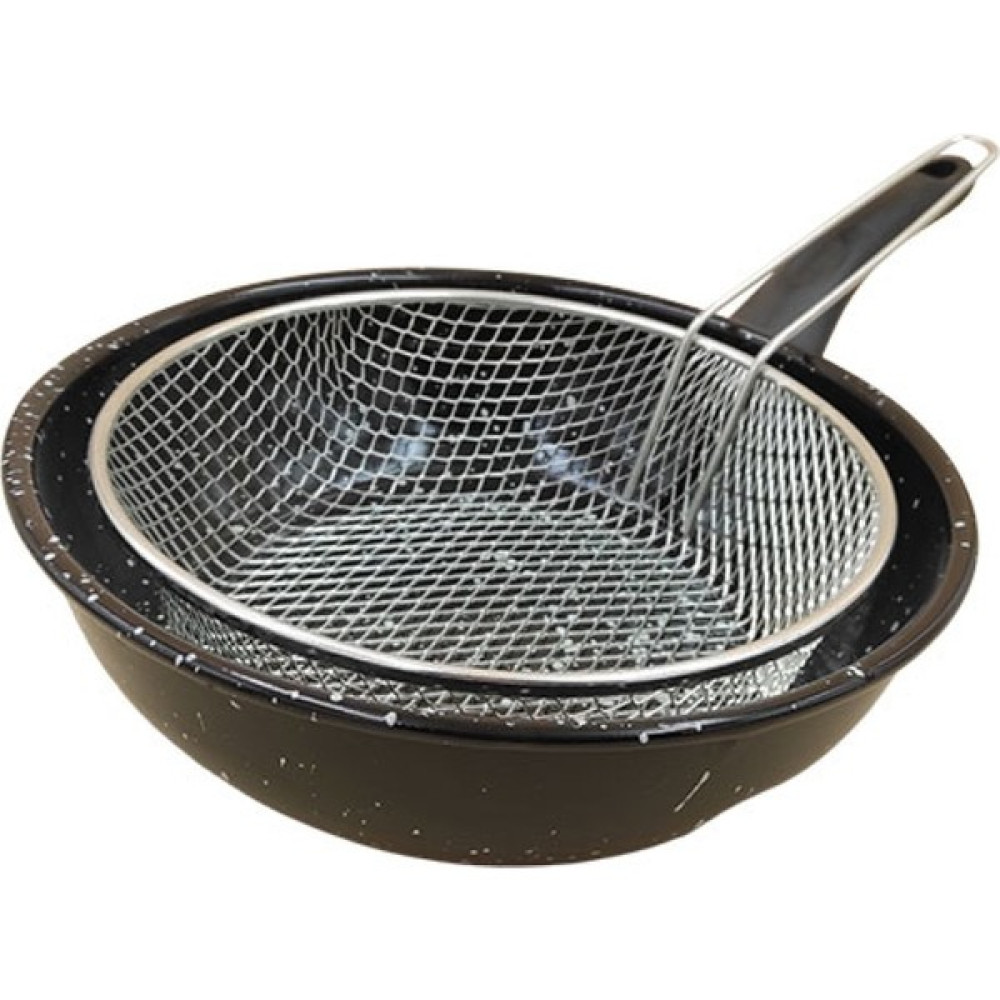 Baysem Alev Emaye Wok Fritöz Tava Telli 26 Cm-54 Tencereler Fiyatı