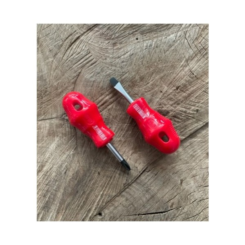 Baytec Mini Yıldız Tornavida PH2*30MM Mini Düz Tornavida 2li - 10CM - Kırmızı Tornavida Fiyatı