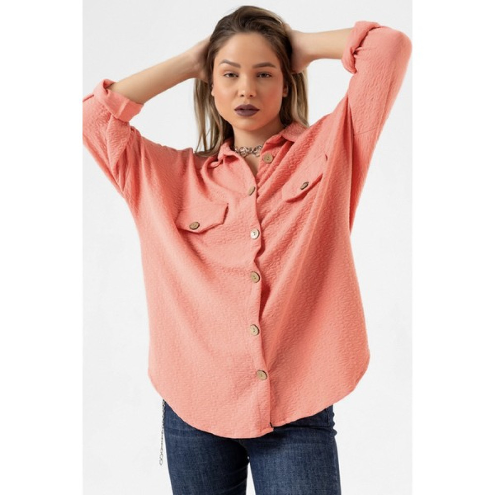 BB Butik Basic Kışlık Oversize Kapitone Jakarlı Gömlek Ceket Kadın Gömlek Fiyatı