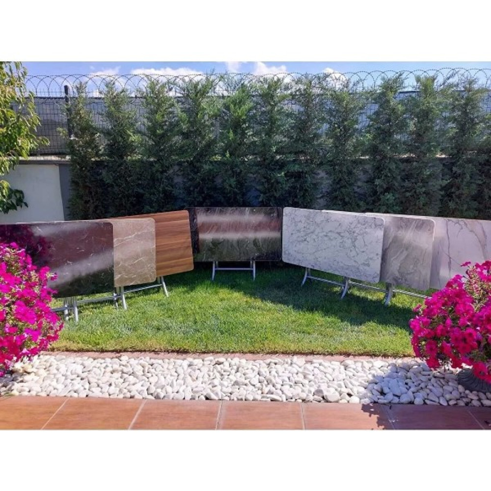 B&B HOME STYLE Dekoratif Katlanabilir Masa Bahçe ve Çalışma Masası 70X120 - Gri Çalışma Masası Fiyatı