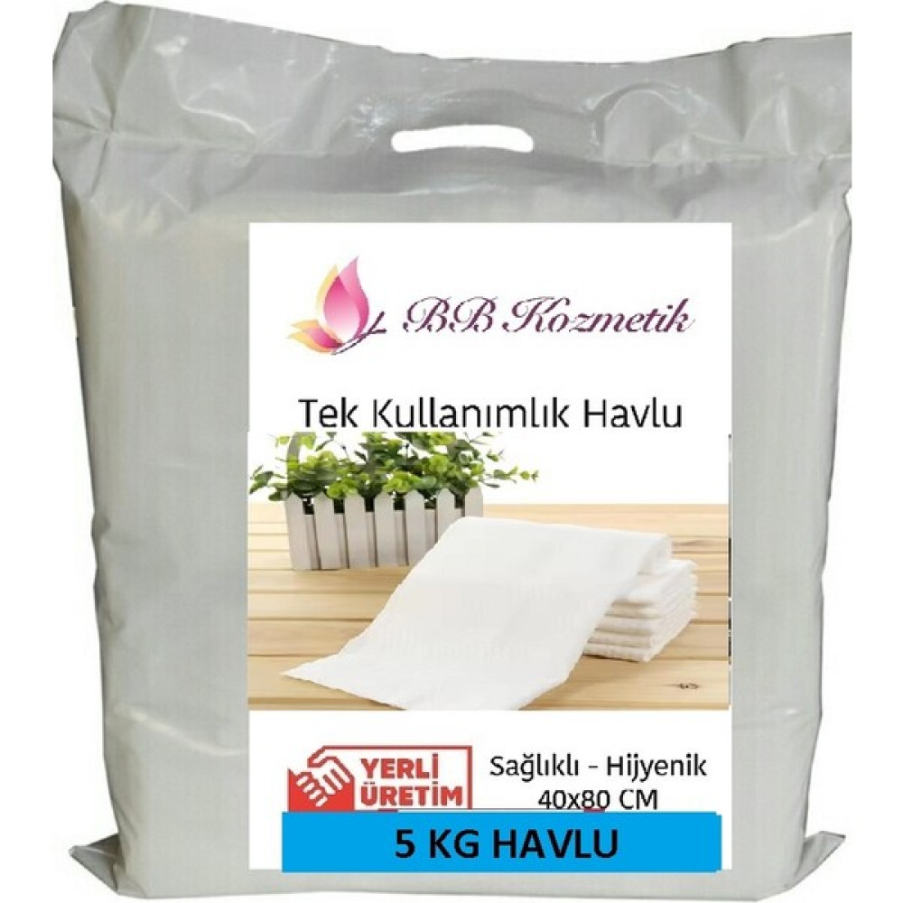 BB Kozmetik Tek Kulanımlık Havlu 5 kg (40x80 Cm) - Beyaz Kağıt Havlu Fiyatı