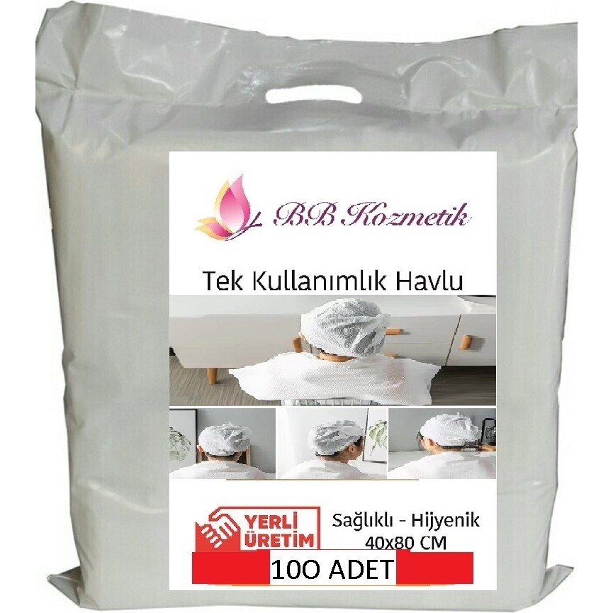 BB Kozmetik Tek Kullanımlık 100 Adet veya 1300gr (40X80) - Beyaz Kağıt Havlu Fiyatı