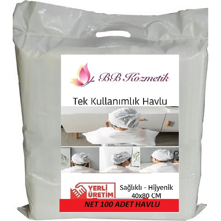 BB Kozmetik Tek Kullanımlık Havlu 40X80 Net 100 Adet Petek Dokulu El / Yüz Havlusu Fiyatı