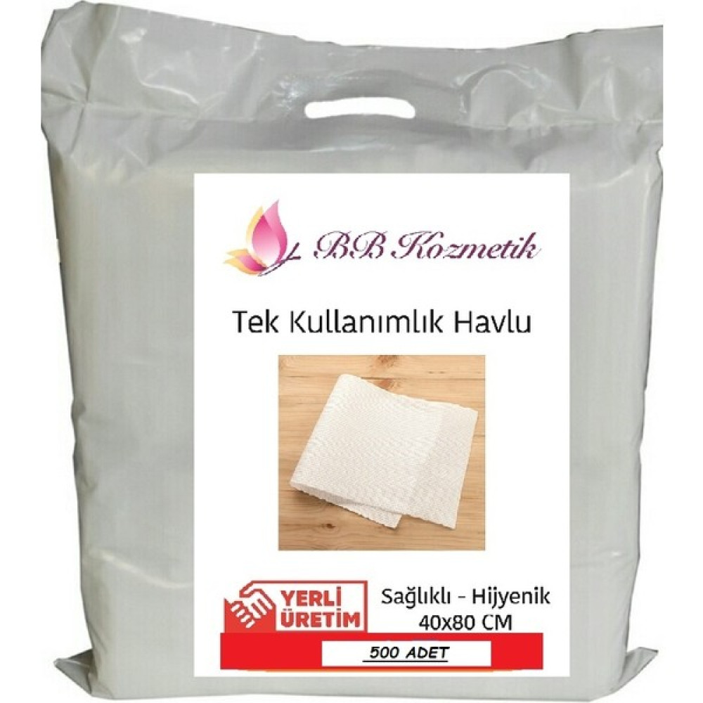 BB Kozmetik Tek Kullanımlık Hijyen HAVLU(40X80) 500 Adet - Beyaz Kağıt Havlu Fiyatı