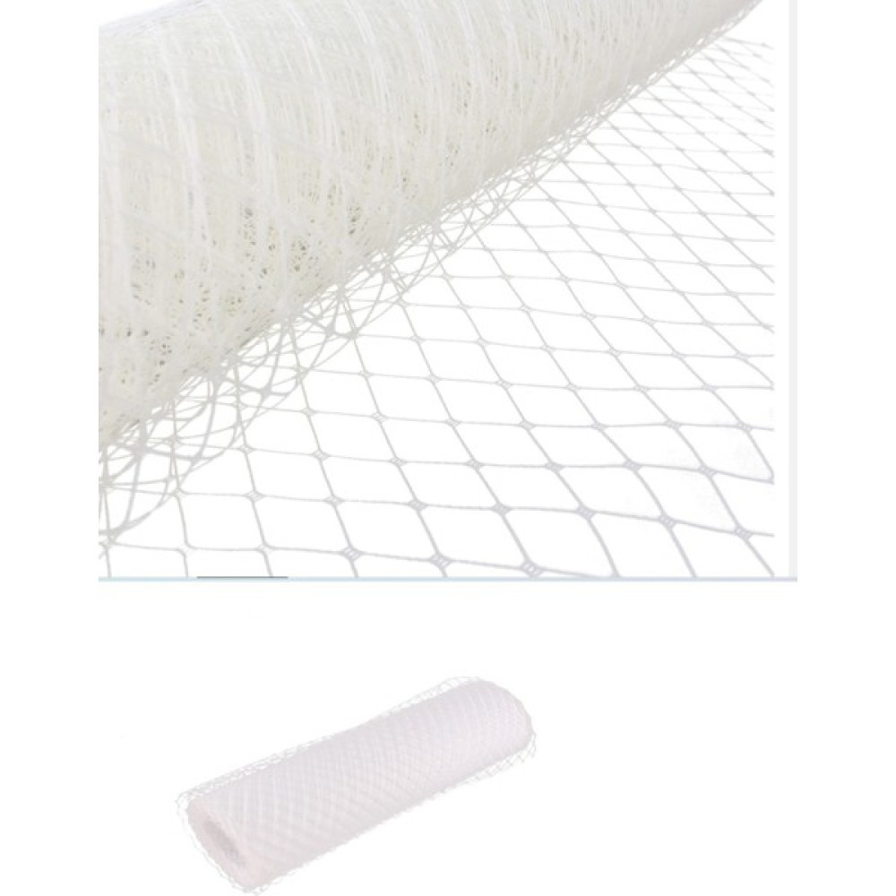 Bba New Trend Gelin Nikah Kumaşı,vualet Kumaş,duvak Kumaşı Delikli Tül Kumaş En :50CM Boy :75CM - Beyaz Toka, Taç & Saç Bandı Fiyatı