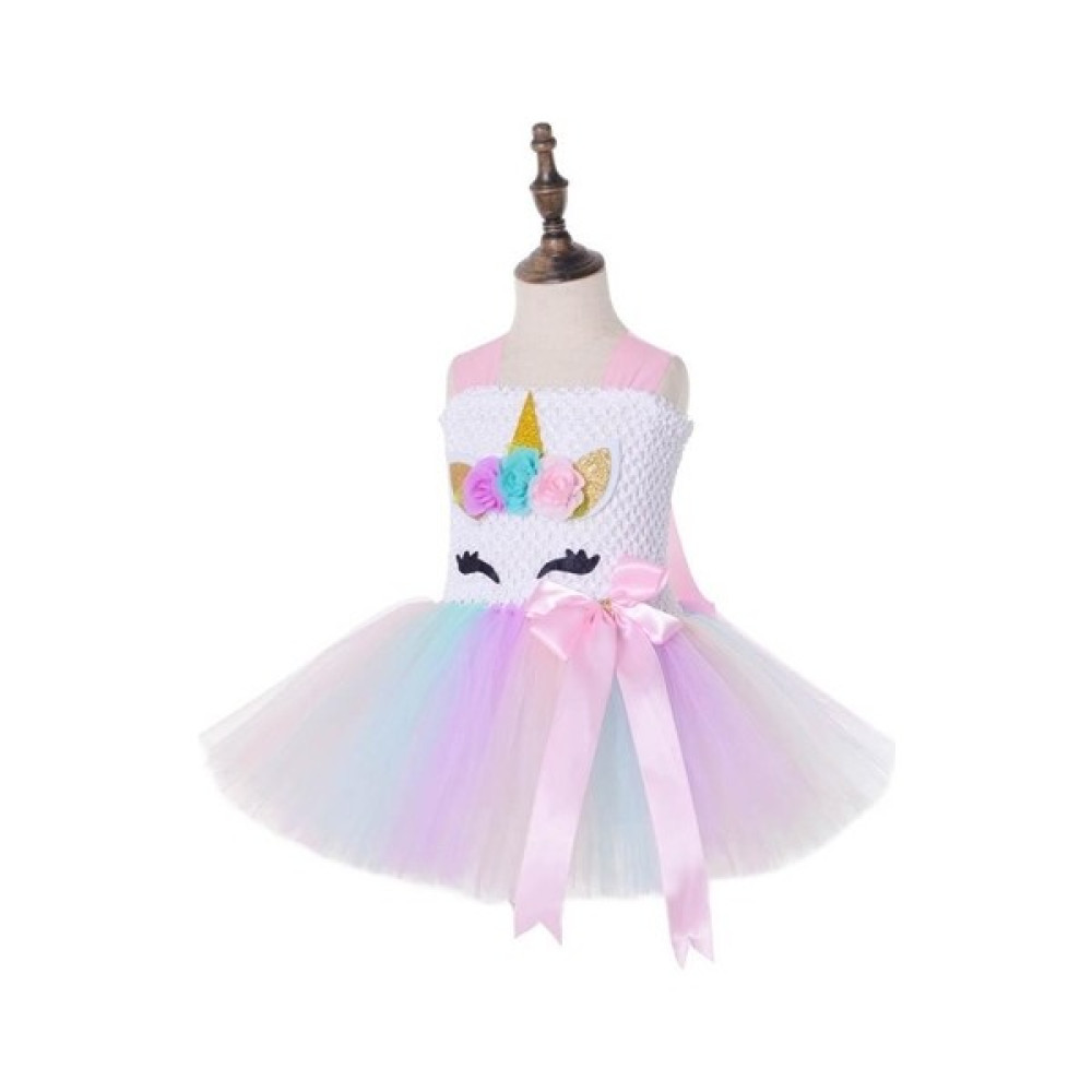Bba New Trend Unicorn Doğum Günü Elbise Tütü Elbise Unicorn Kostüm -Astarsız-Hayal Tülden Kız Çocuk Elbise Fiyatı