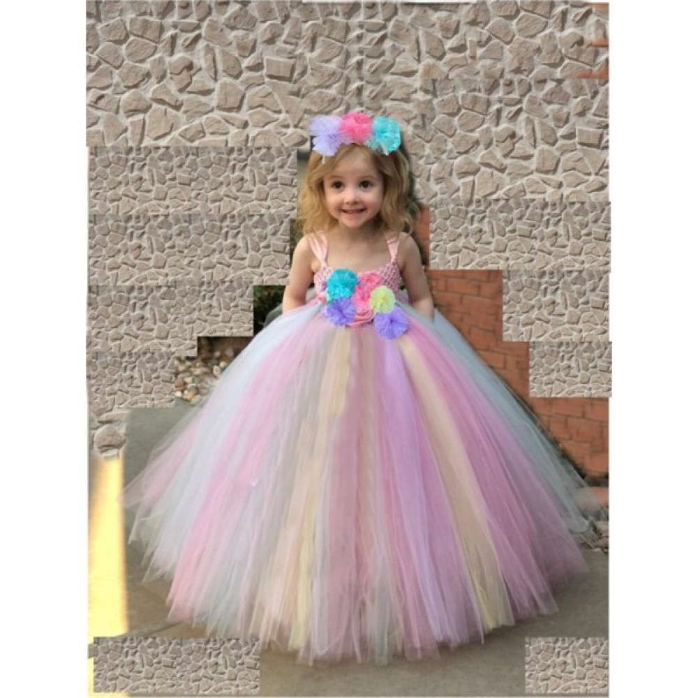 Bbays New Trend ,elbise Unicorn Elbise Kostüm Uzun Elbise Unicorn Taç Prenses Elbise Doğum Kız Çocuk Elbise Fiyatı