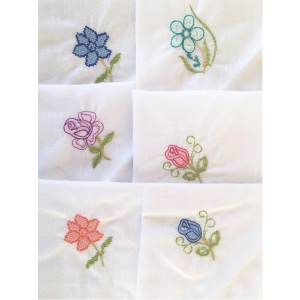BBB Hediyelik Işlemeli Bayan Mendili 6 Lı Paket 28X28 cm 100 Pamuk Mendil Fiyatı