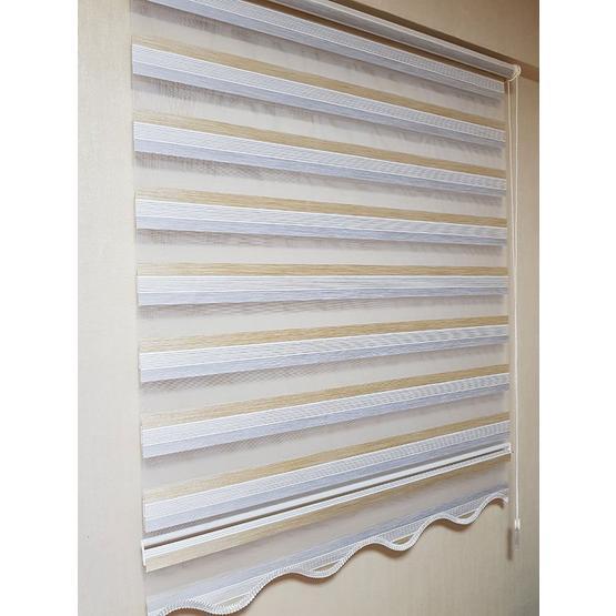 BBB MZ484 Mikro Pliseli Zebra Krem 110x200 cm Stor Perde