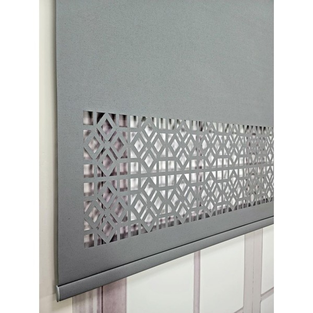 BBB Stor Perde Desenli Lazer Kesim Kalın Kumaşlı ML104 - Antrasit - 80 x 200 cm Stor Perde Fiyatı