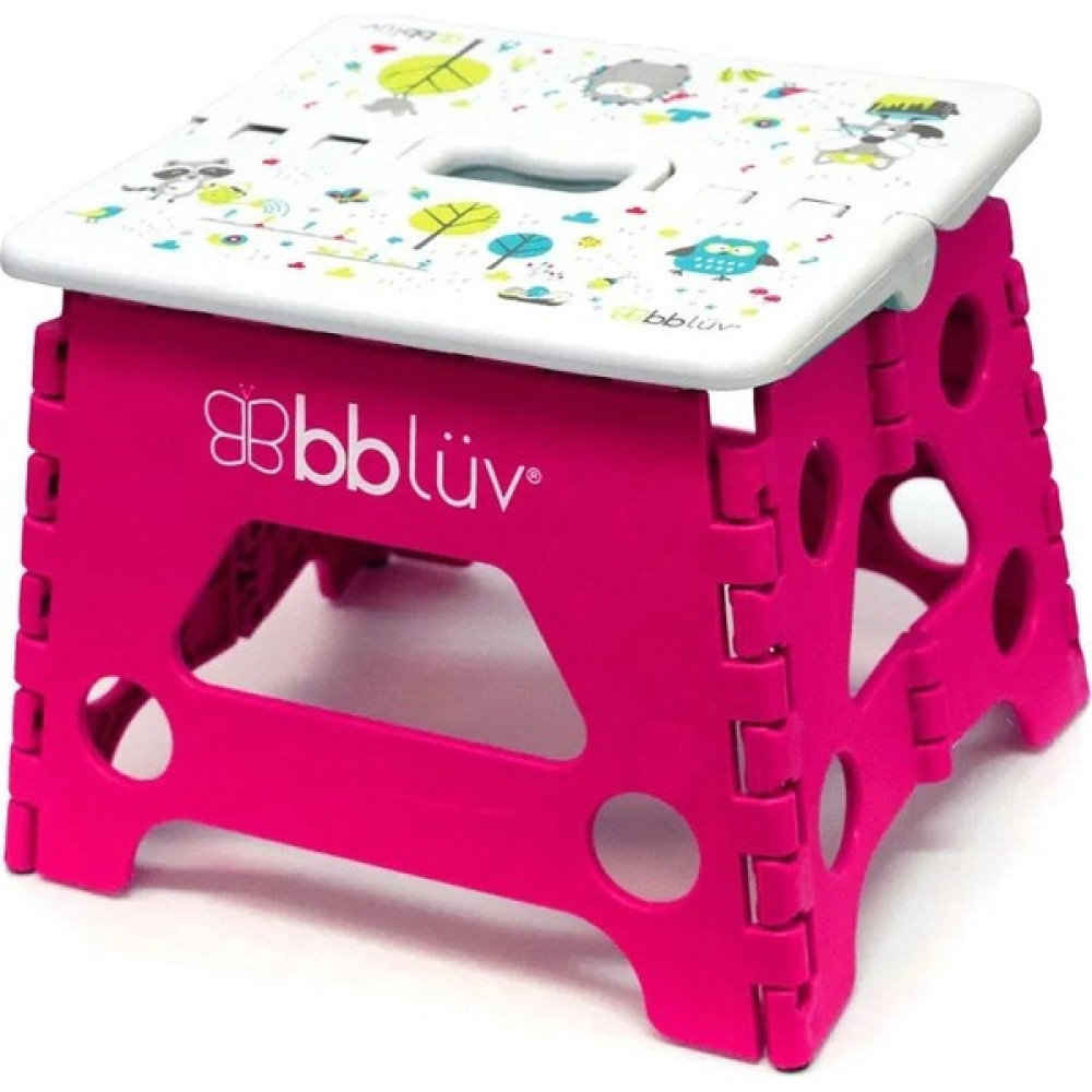 Bblüv Step Katlanabilen Eğitici Basamak Pembe - Renkli Bebek Banyo-Tuvalet Fiyatı
