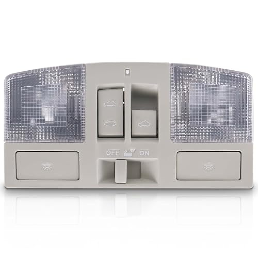 BBM6-69-970B-75 Overhead Console w/Dome Map Light & Sunroof Switch Fit for Mazda 3 2010 2011 2012 2013, Cab Interior Ceiling Roof Reading Lamp Accessories Replace# BBM669970B75, No Down Lights