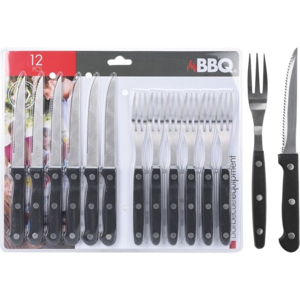 BBQ Et Çatal Bıçak Seti 12 Parça, Paslanmaz Çelik Oto Boyaları Fiyatı