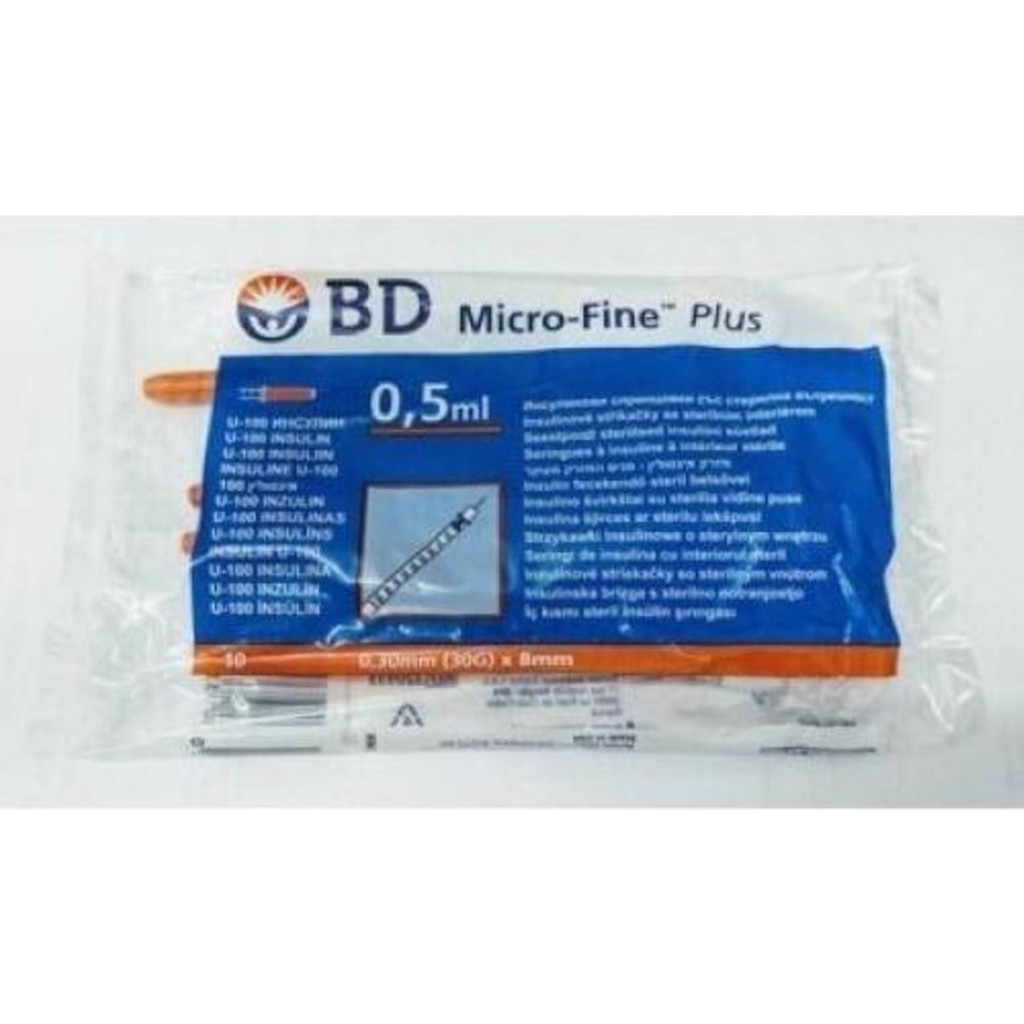 Bd Microfine Plus Insülin Enjektörü 0,5 ml 100 Lü 7696946454050 Diğer Fiyatı