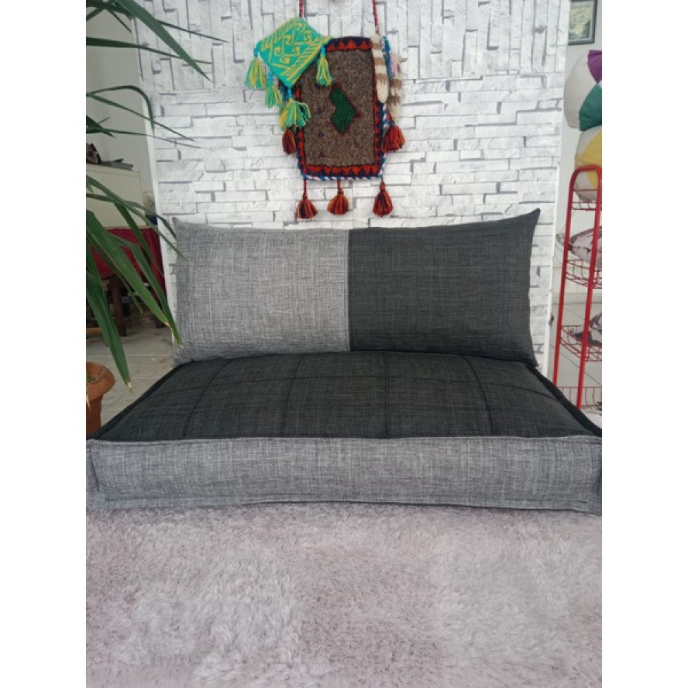 BDP Home Makromeli Yer Minderi - 60 x 100 cm - Antrasit Salon & Oturma Odası Tekstili Fiyatı