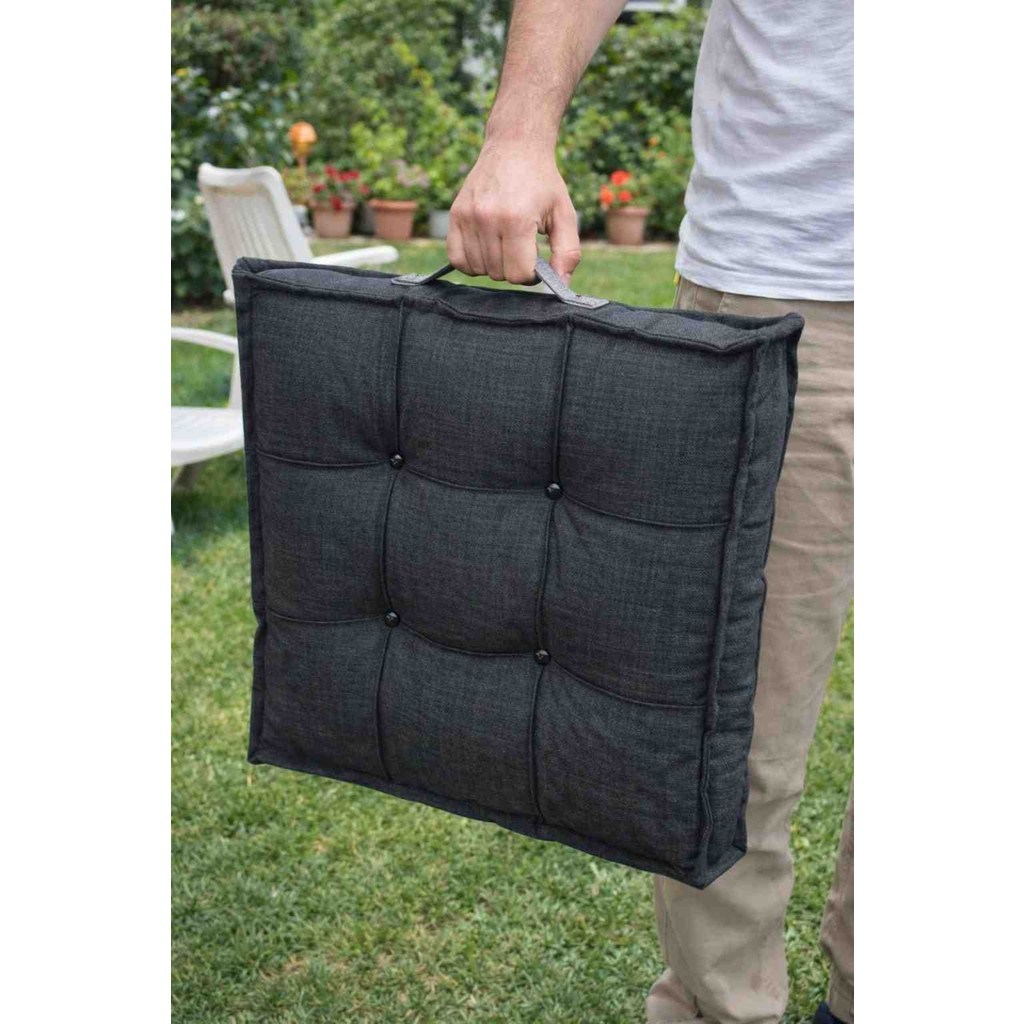 BDPHOME Française Minder - 60 x 60 cm - Antrasit Diğer Fiyatı