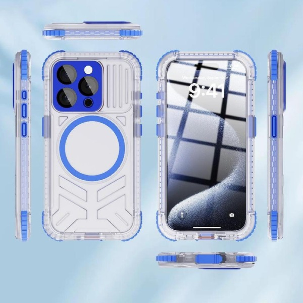BDT Boutique Iphone 15 Pro Max Ekran Koruyucu IP68 Su Geçirmez Tam 12FT (Yurt Dışından) - Karanlık Mavi Cep Telefonu Kılıfı Fiyatı