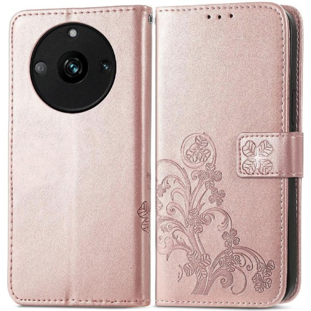 BDT Boutique Realme 11 Pro Zarif Iş Dört Yapraklı Yonca Deri Kılıf (Yurt Dışından) Cep Telefonu Kılıfı Fiyatı