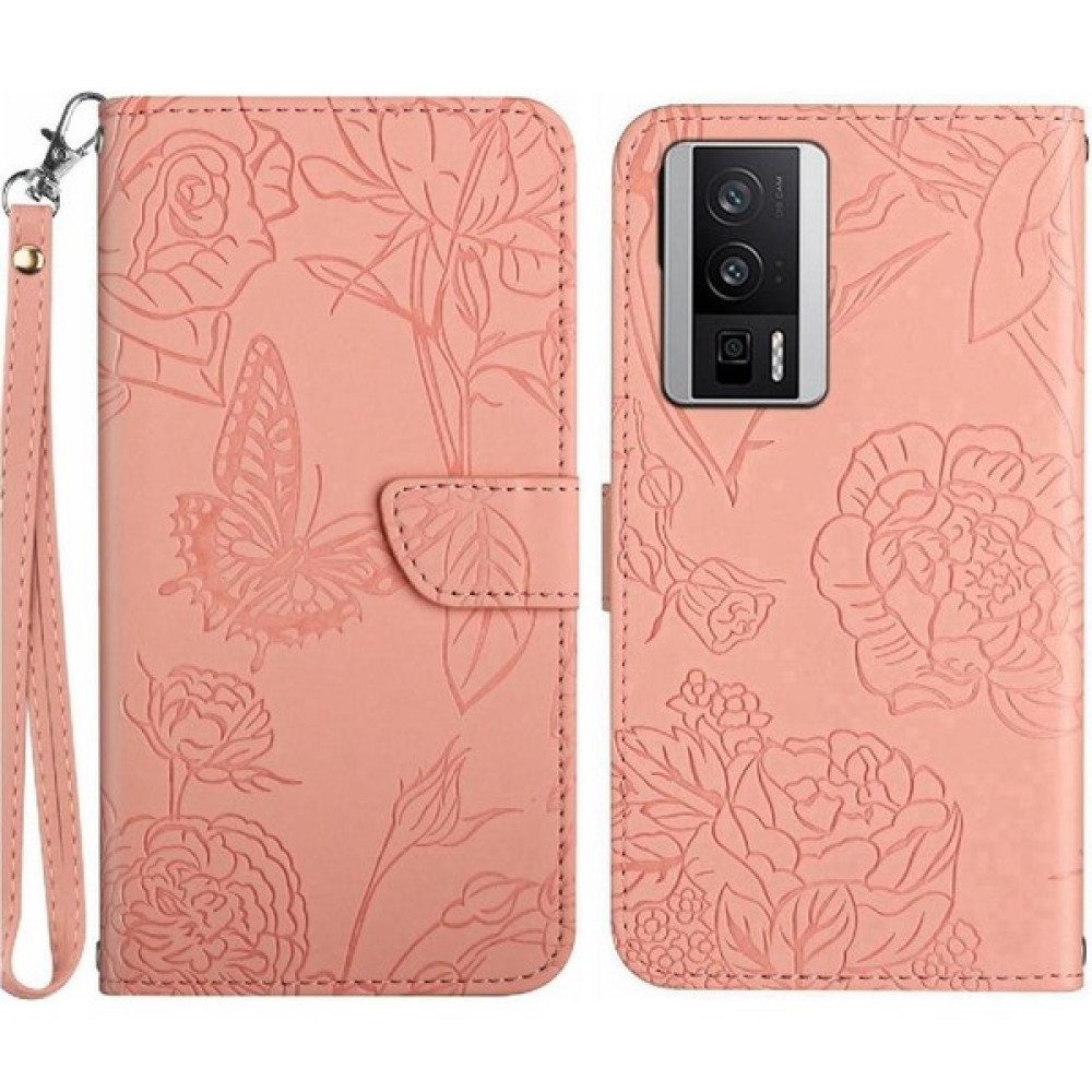 BDT Boutique Xiaomi Poco F5 Pro Darbeye Deri Kılıf Anti-Damla Koruma (Yurt Dışından) - Pembe Cep Telefonu Kılıfı Fiyatı