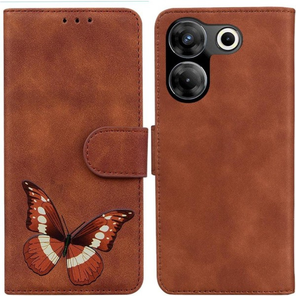 BDT Market - 9116 Tecno Camon 20 Pro 4g Için Kılıf Cüzdan Flip Folio Kapak Renk Baskılı Kart (Yurt Dışından) - Kızıl Cep Telefonu Kılıfı Fiyatı
