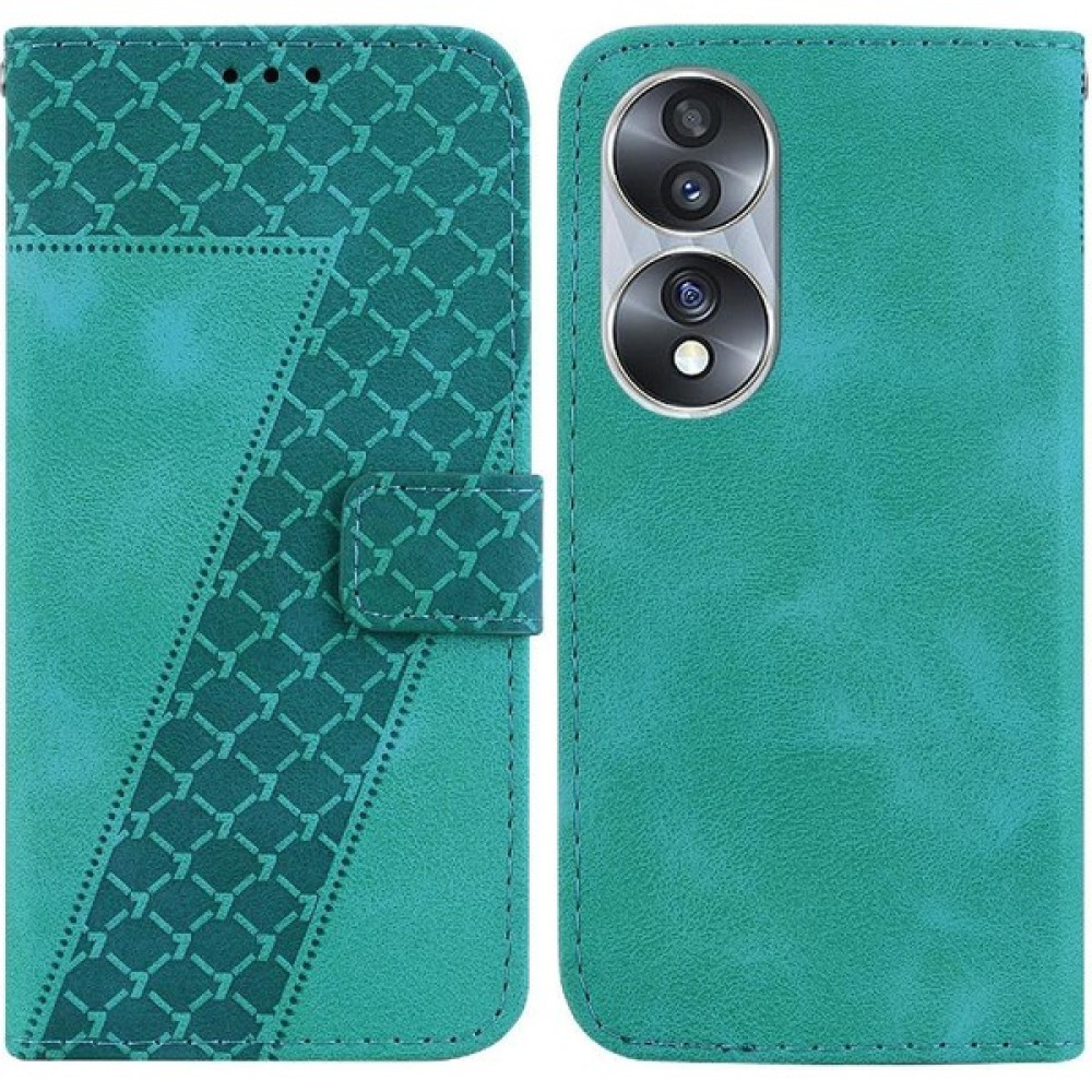 Bdt Shop Honor Için Kılıf 70 Flip Folio Kapak Cüzdan Kart Yuvası Fonksiyonu Kabartmalı Pu (Yurt Dışından) - Yeşil - Honor 70 Cep Telefonu Kılıfı Fiyatı