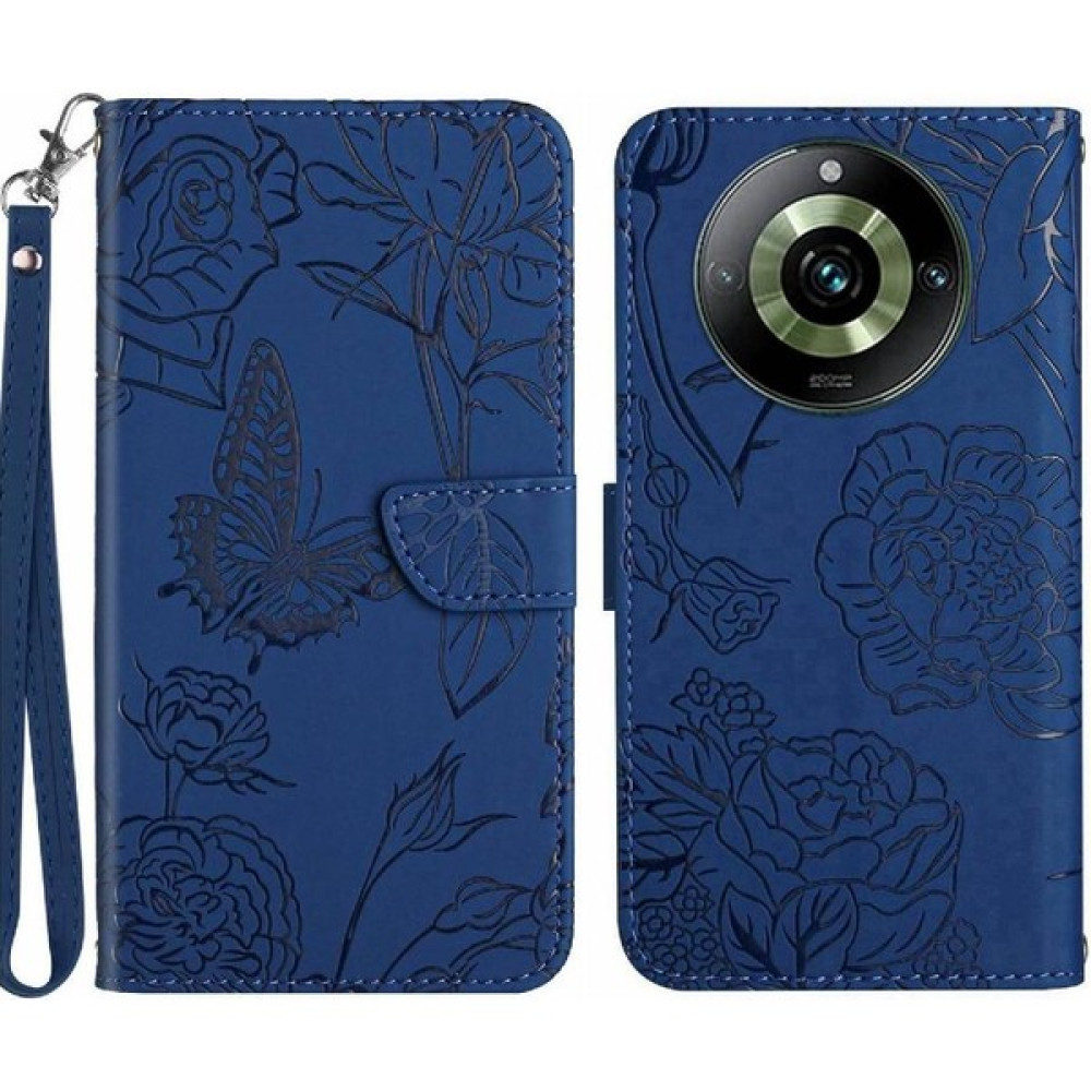 Bdt Shop Realme 11 Pro Darbeye Deri Kılıf Anti-Damla Koruma Pu (Yurt Dışından) - Mavi Cep Telefonu Kılıfı Fiyatı