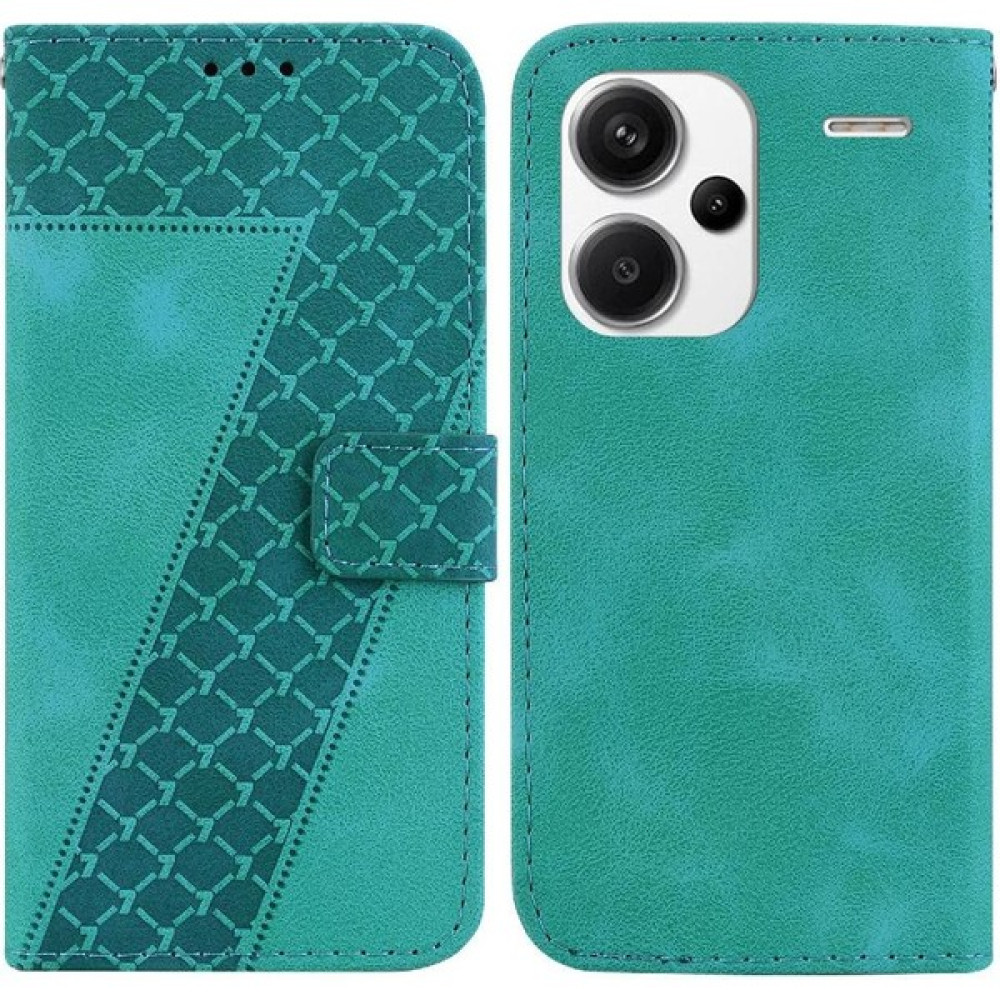 Bdt Shop Xiaomi Redmi Için Not 13 Pro Artı Flip Folio Kapak Cüzdan Kabartmalı Pu (Yurt Dışından) - Yeşil - Redmi Note 13 Pro Plus Cep Telefonu Kılıfı Fiyatı