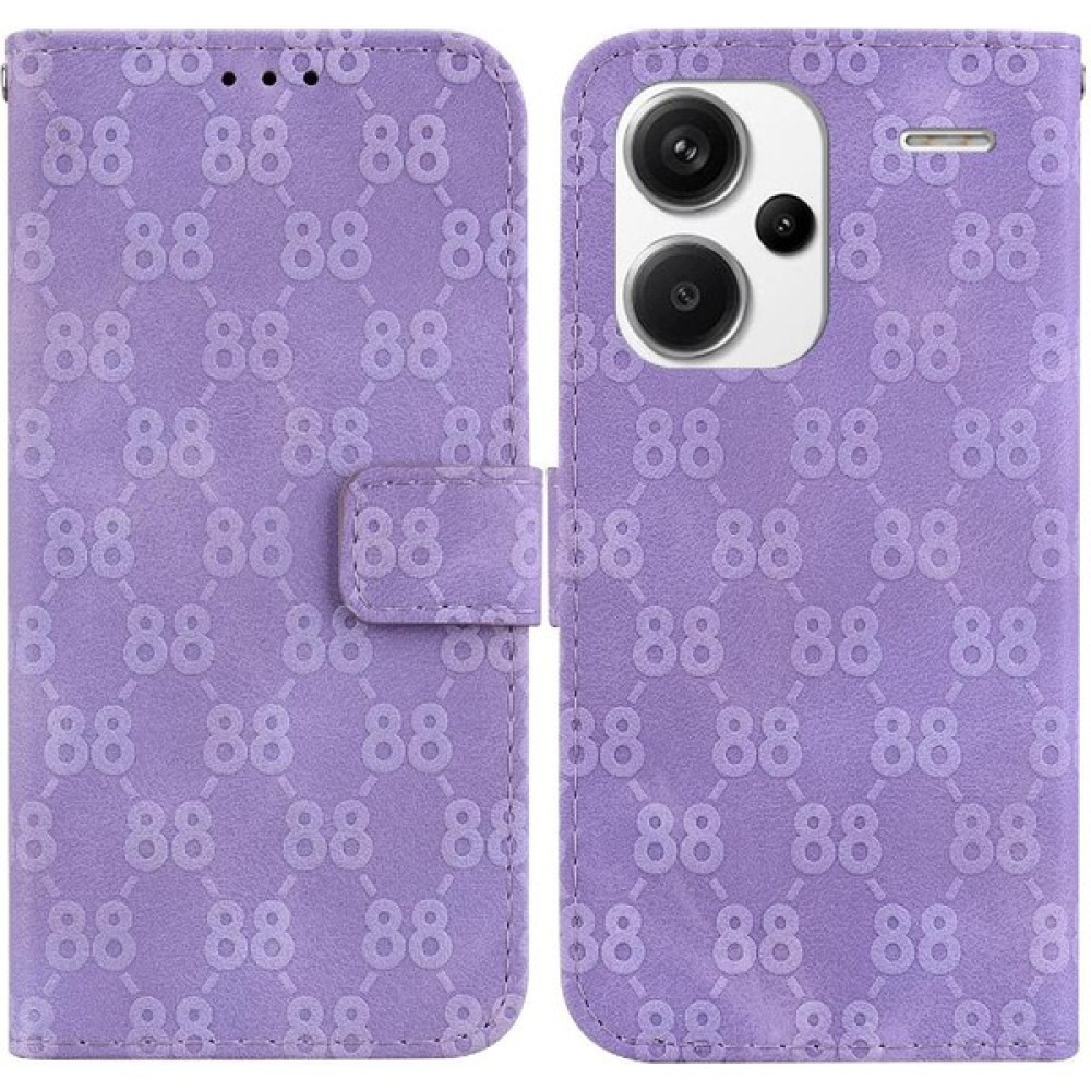 Bdt Shop Xiaomi Redmi Not 13 Pro Artı Pu Deri Kickstand Cüzdan 8 Telefon Kılıfı (Yurt Dışından) - Mor - 1 Cep Telefonu Kılıfı Fiyatı
