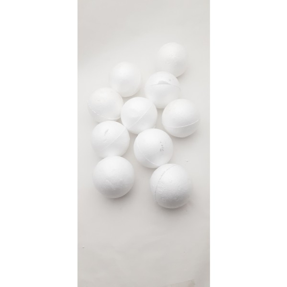 Be Beauty 6 cm Çapında 10 Adet Strafor Köpük Küre Top Sanatsal Malzemeler Fiyatı