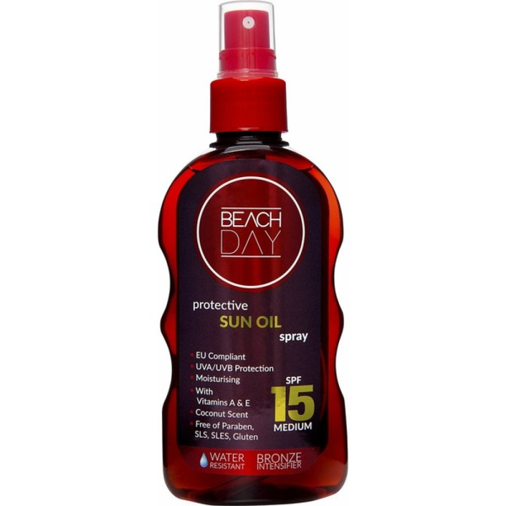 Beach Day 15F Bronzlaştırıcı & Koruyucu Yağ 150 ML Sprey Güneş Kremleri ve Losyonları Fiyatı