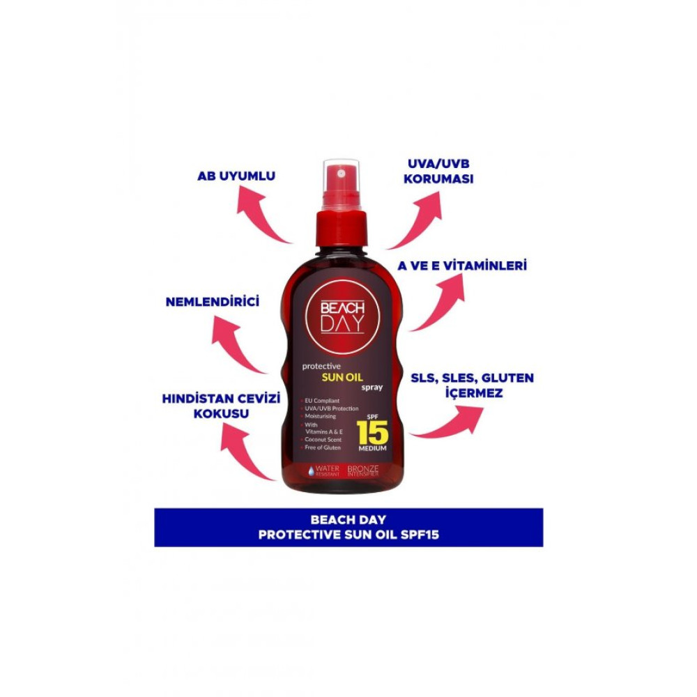 Beach Day Sun Oil Spf 15 Güneş Sonrası Kremler ve Losyonları Fiyatı