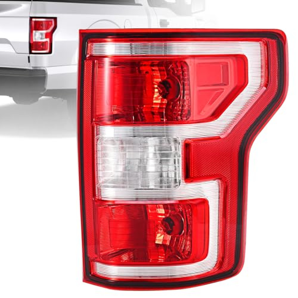 BeamTrack F150 Tail Lights Assembly, Compatible With 2018-2020 Ford F-150, Right Passenger Side, LED, Red, Vehicle Light, Taillight