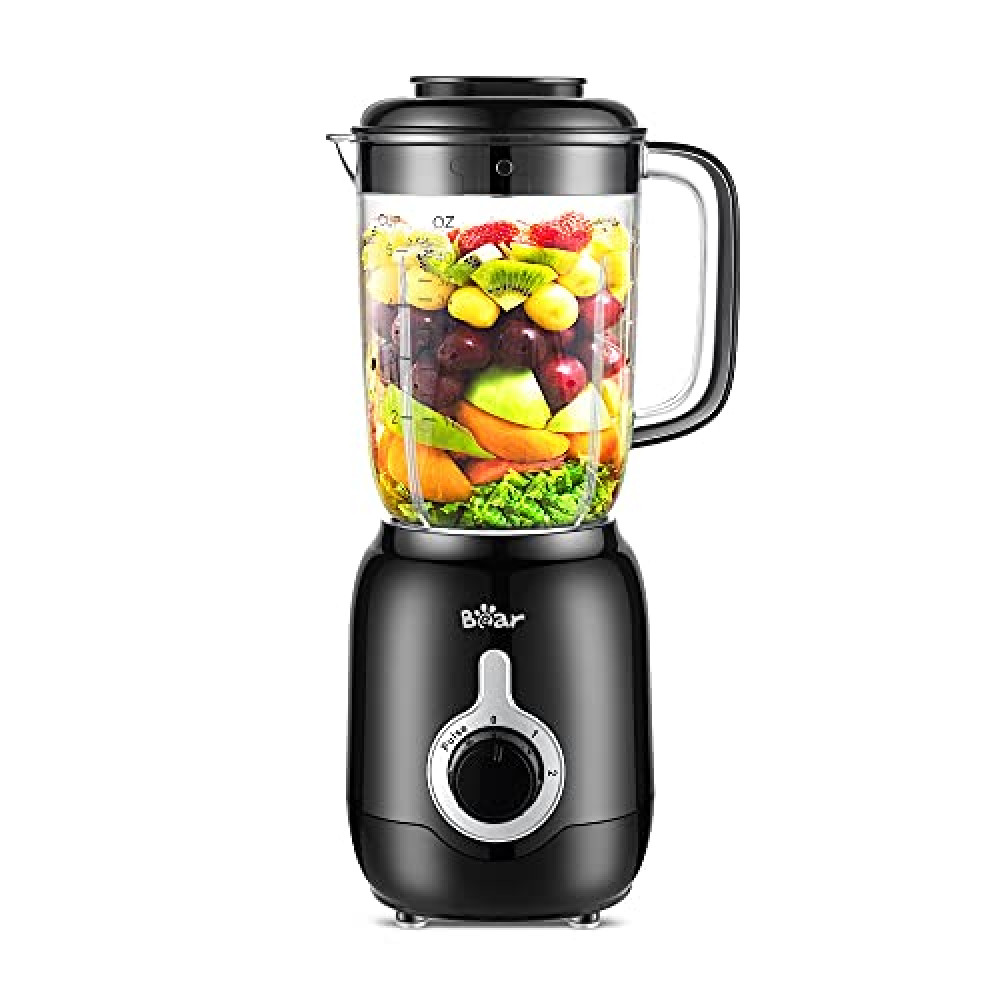 Bear Blender, 2025 New 700W Smoothie Countertop Blender with 40oz Cup for Shakes and Smoothies, 3-Speed for Crushing Ice, Puree and Frozen Fruit with Autonomous Clean Blenderler Fiyatı