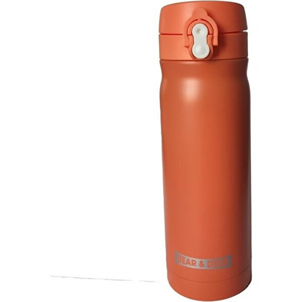 Bear & Deer Bear & Dear Otomatik Kapak Turuncu Çelik Matara 400 ml - MT0032 Suluk Fiyatı