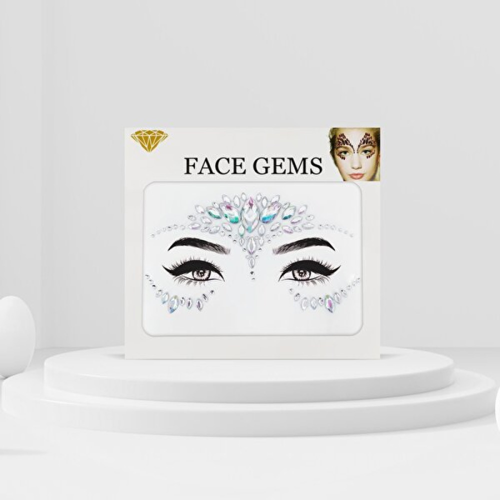 Bear & Pear Holografik Yüz Taşı Face Sticker - Renkli Altın, Takı & Aksesuar Fiyatı