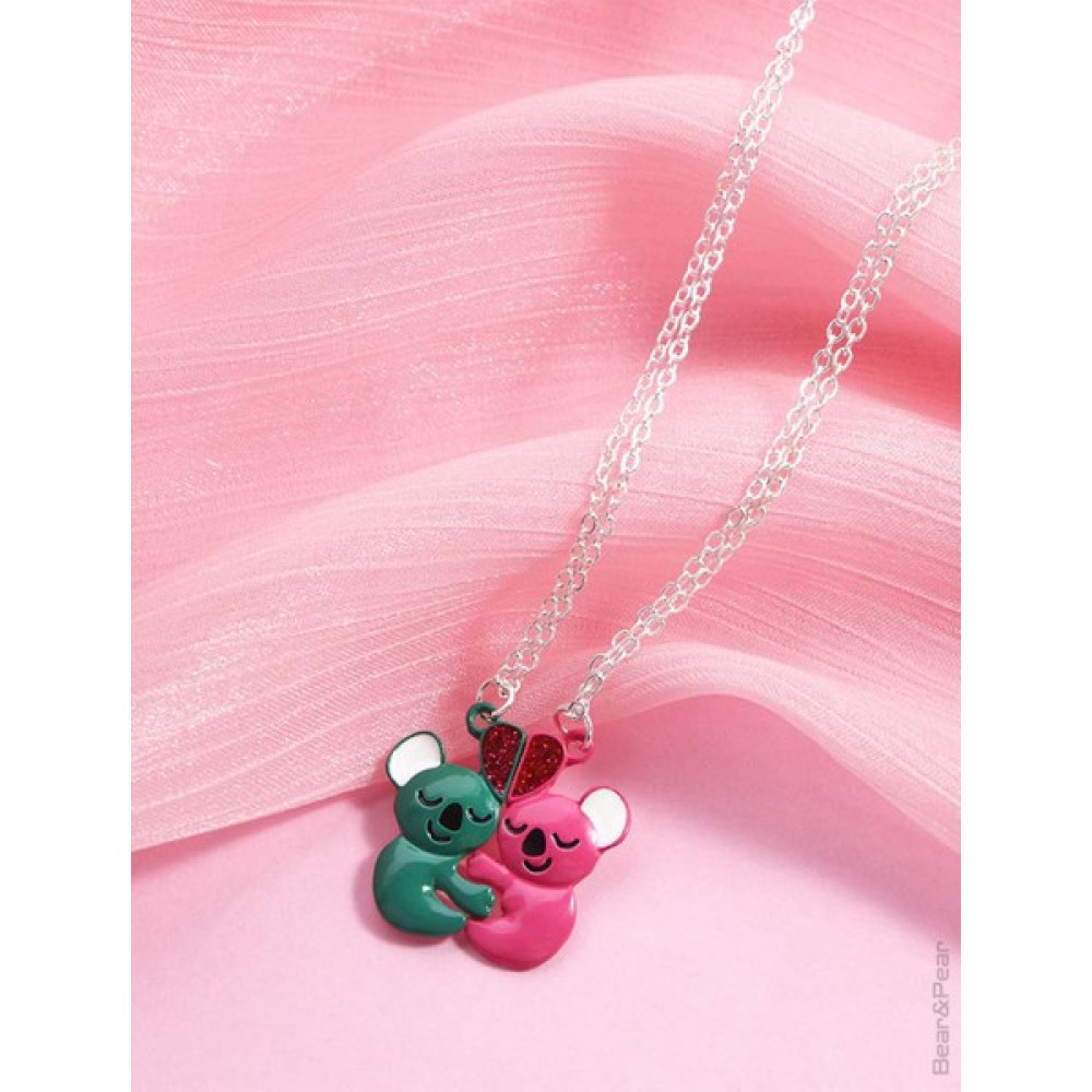 Bear & Pear Mıknatıslı Kolye Sarılan Koalalar 2'li Best Friends Kolye Bijuteri Kolye Fiyatı