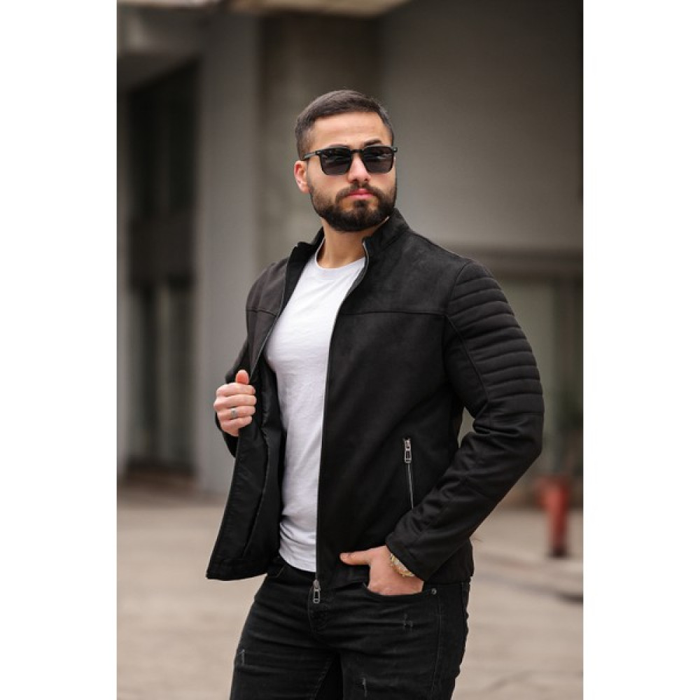 BearGlam Erkek Omuz Detaylı Süet Ceket Bayan Mont Fiyatı