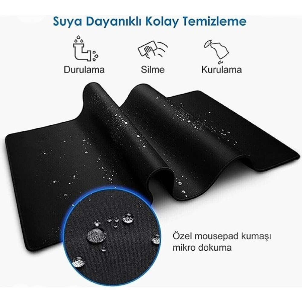 Beatitude Dikişli 70CMX30CM Siyah Mause Ped Gaming Oyuncu Mouse Pad Kaydırmaz Mousepad Uzun Klavye Fare Altlık Mouse Pad Fiyatı