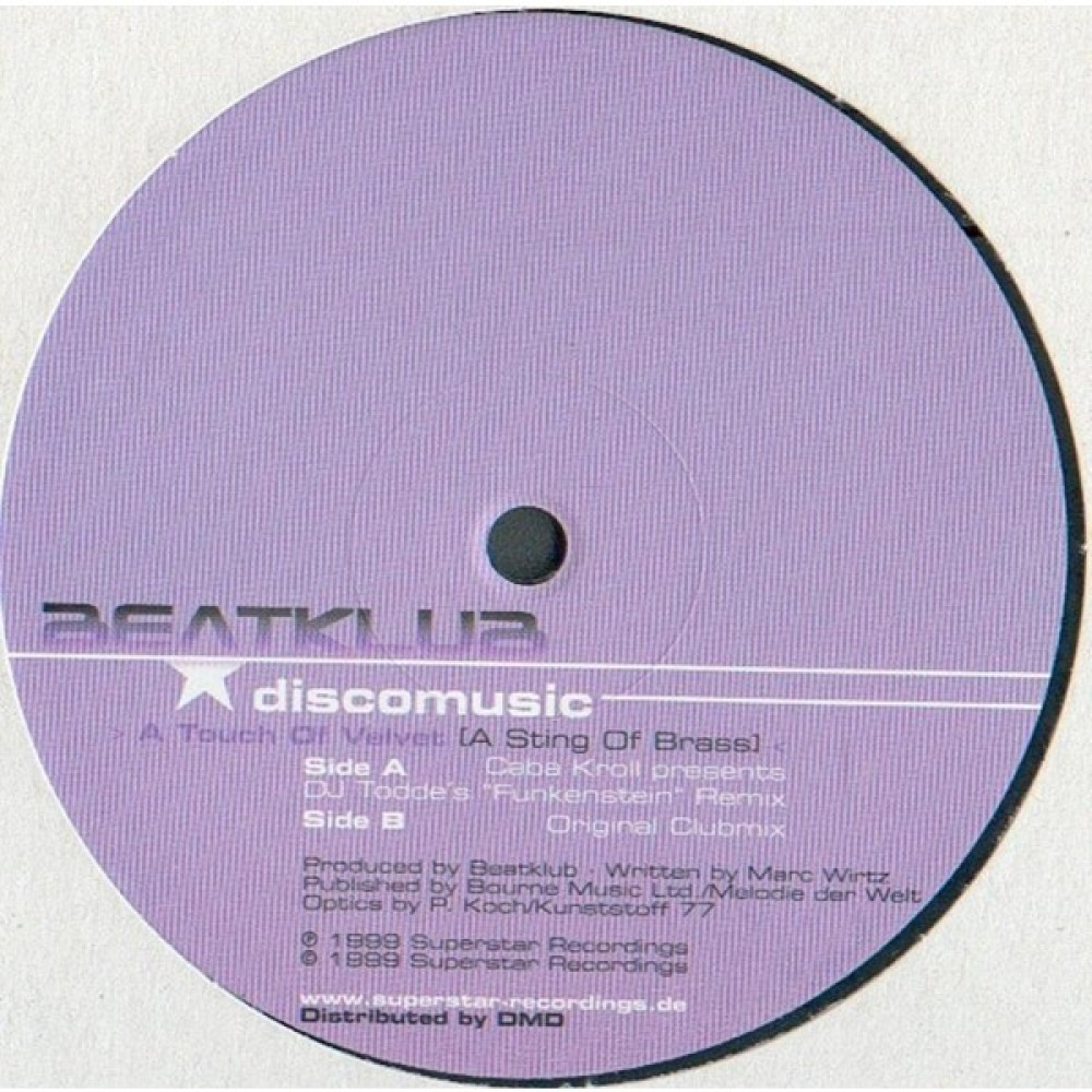 Beatklub – Discomusic >a Touch Of Velvet (A Sting Of Brass) House Vinly Plak Alithestereo Pikap & Aksesuarları Fiyatı