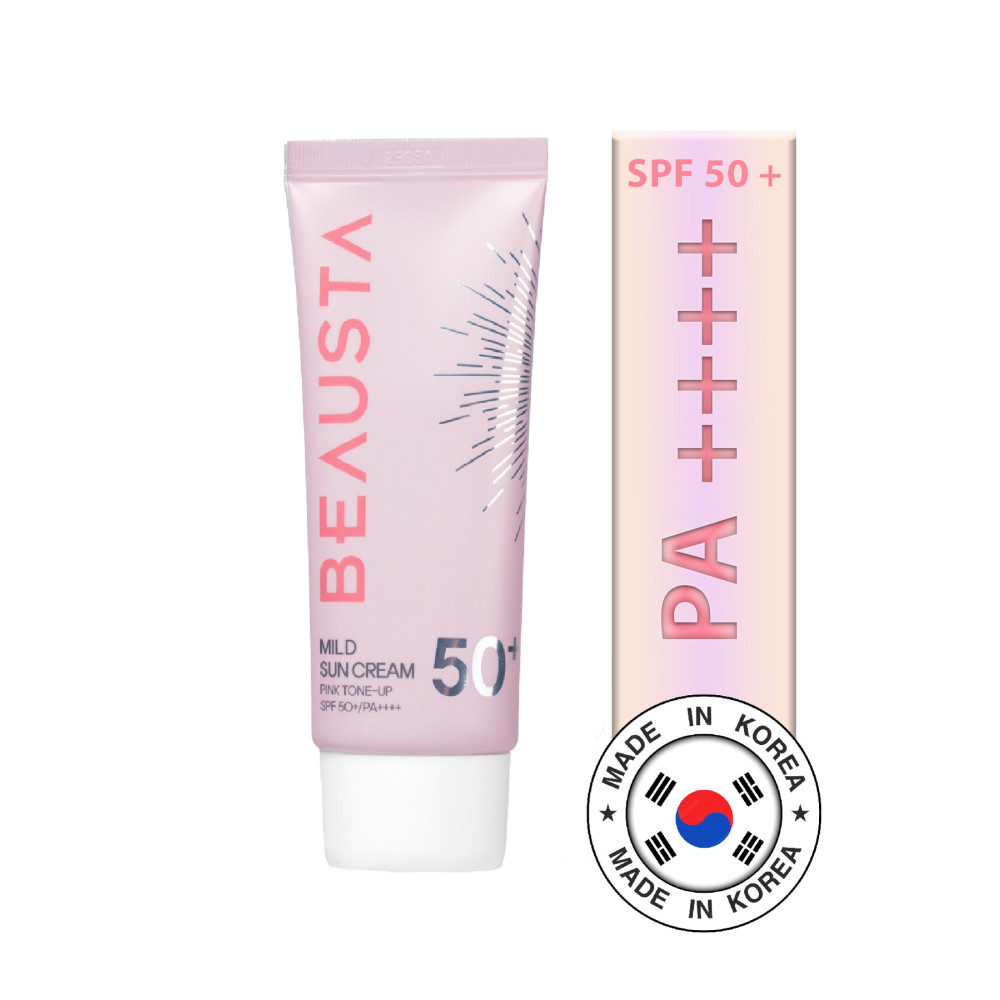 BEAUSTA Lekeli Ve Yağlı Ciltler Ton Eşitleyici Mild Sun Pink Tone-up Güneş Kremi Spf50 /pa 50 ml Güneş Kremleri ve Losyonları Fiyatı