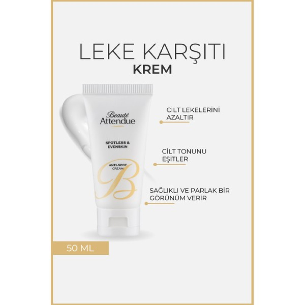 Beaute Attendue Leke Karşıtı Ve Cilt Aydınlatıcı Krem (ASKORBİK ACİD NİASİNAMİDE ARBUTİN) - LEKE KARŞITI KREM Oto Boyaları Fiyatı