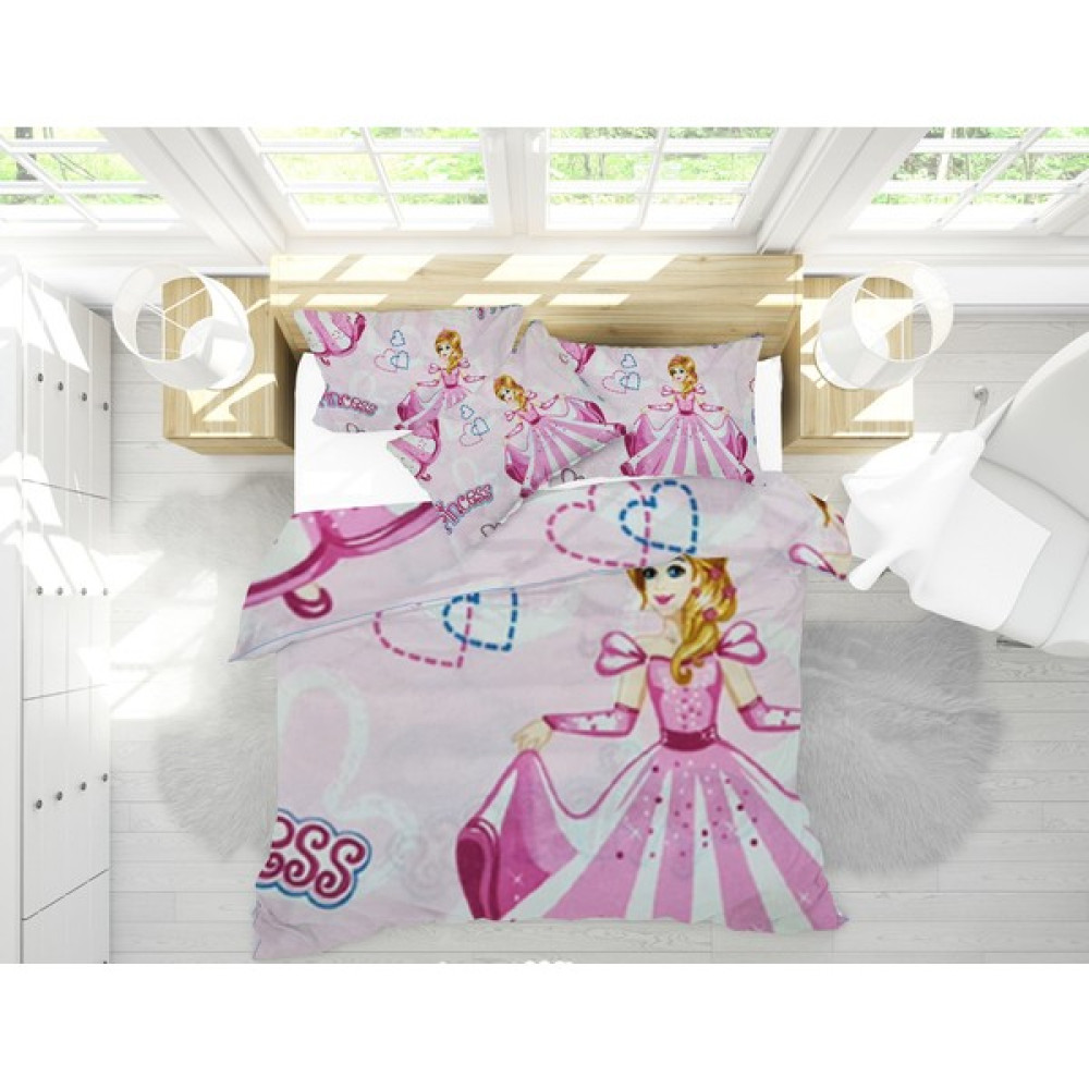 Beautiful Bird Tek Kişilik Barbie Desenli Nevresim Takımı - Renkli - 160x220 cm Nevresim Takımı Fiyatı