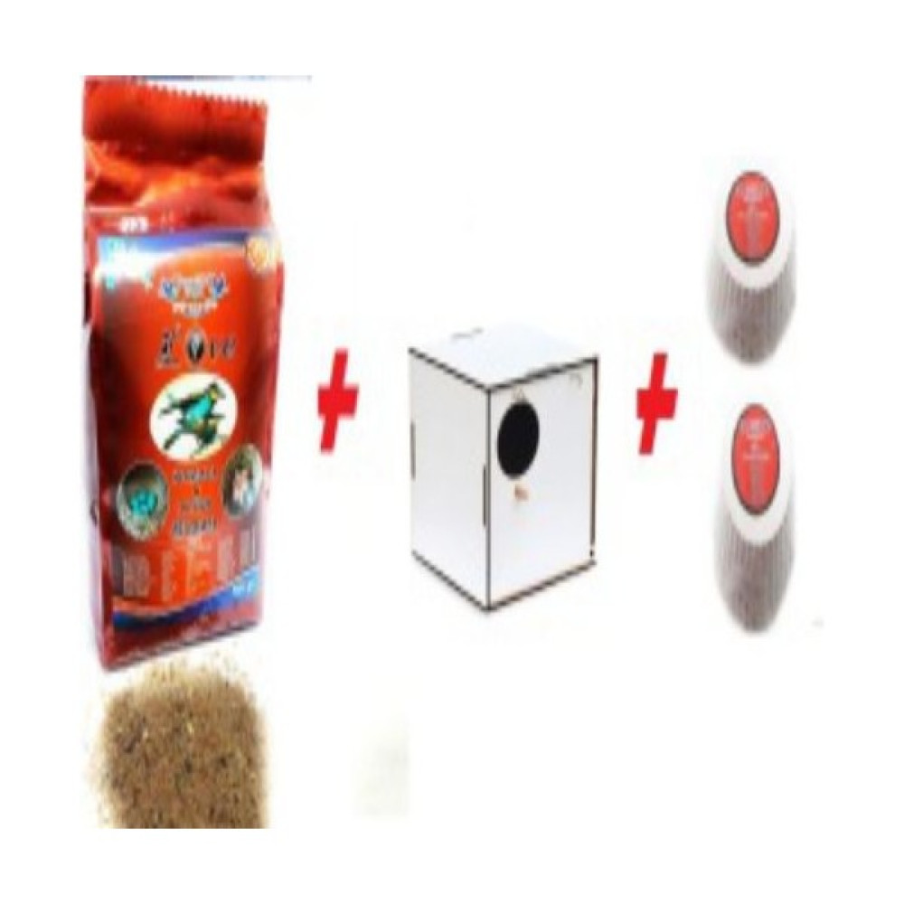 Beautiful Food Muhabbet Kuşları ve Tropikal Kuşlar Için Kızıştırma Maması 500 gr + Gaga Taşı x 2 Adet + Yuvalık Oto Boyaları Fiyatı