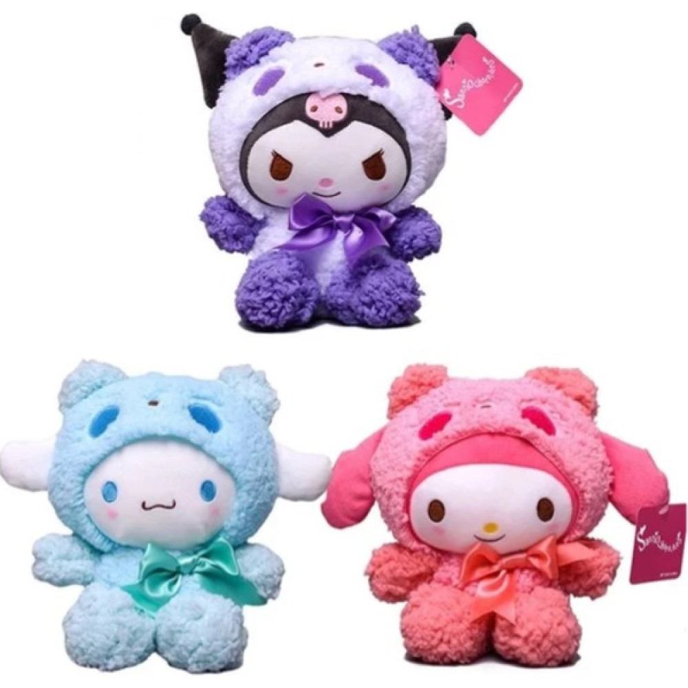 Beautiful Youth 3 Adet 20 cm Siyah Güzellik Melodi Cinnamoroll Peluş Oyuncaklar (Yurt Dışından) - Renkli Peluş Oyuncaklar Fiyatı