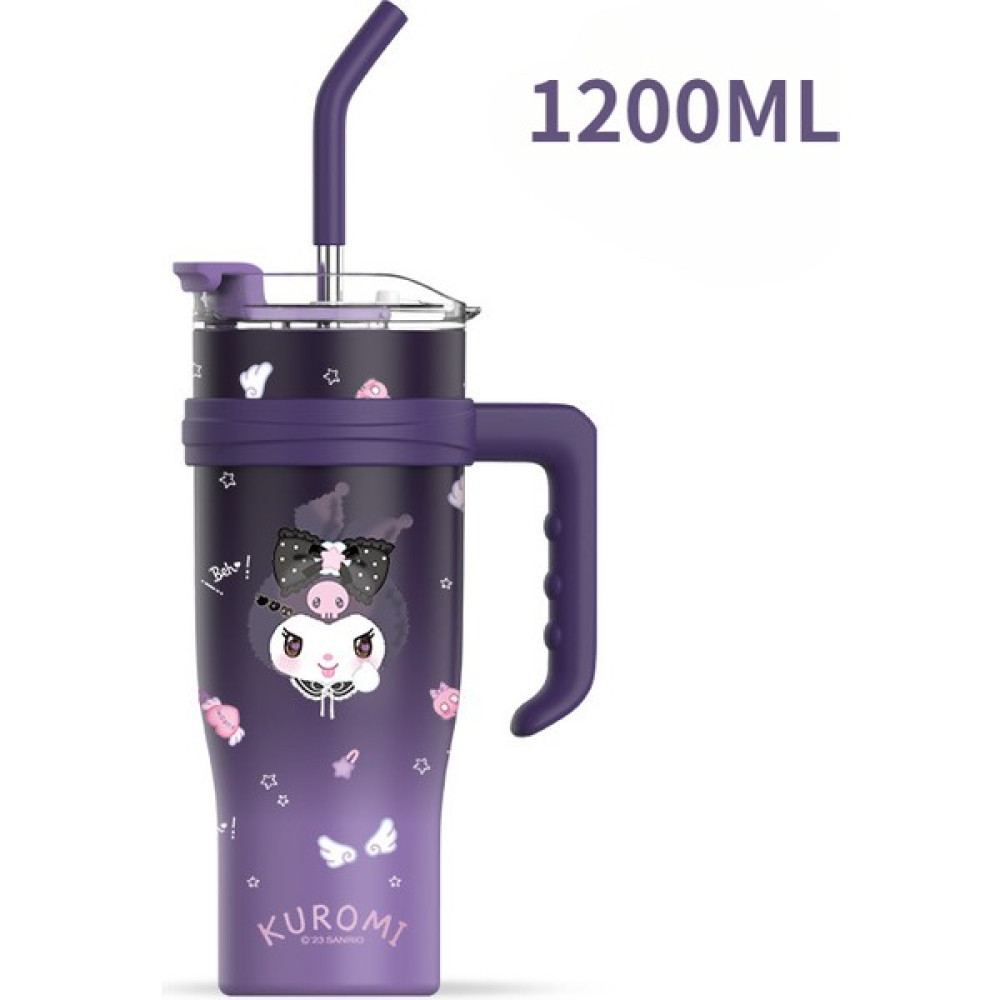 Beautifyy Kızlar Için Kuromi Thermos Cup, Büyük Kapasiteli Saman, Erkekler Için Buz Kupası, Soğuk ve Termos Çift Amaçlı Bardak (Yurt Dışından) Kamp Mutfağı Fiyatı
