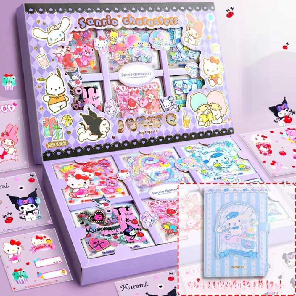 Beautifyy Liugong Sticker Hediye Kutusu Tatlı Partisi Sanrio El Ledger Karikatür Defter (Yurt Dışından) - Mavi - notebook - 10.5*14.8cm Not Defteri & Bloknot Fiyatı