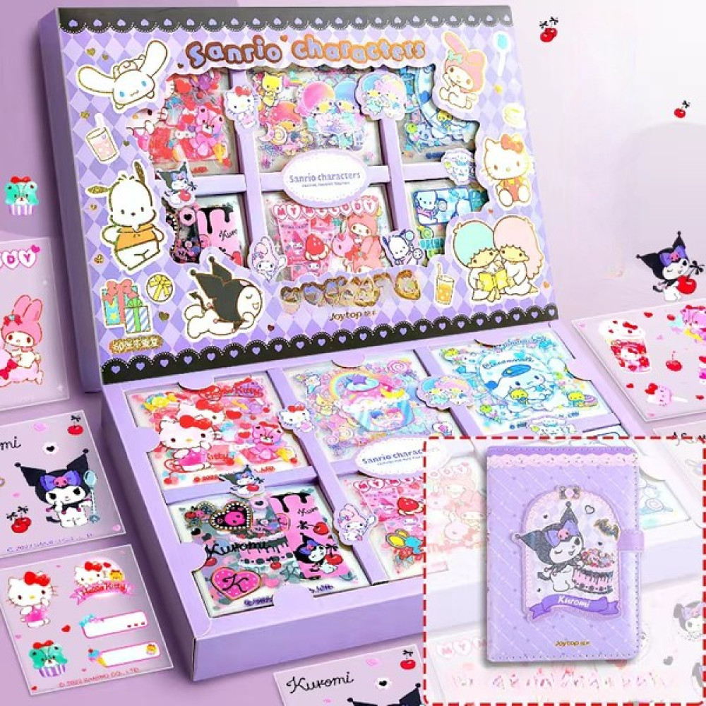 Beautifyy Liugong Sticker Hediye Kutusu Tatlı Partisi Sanrio El Ledger Karikatür Defter (Yurt Dışından) - Mor - notebook - 10.5*14.8cm Not Defteri & Bloknot Fiyatı